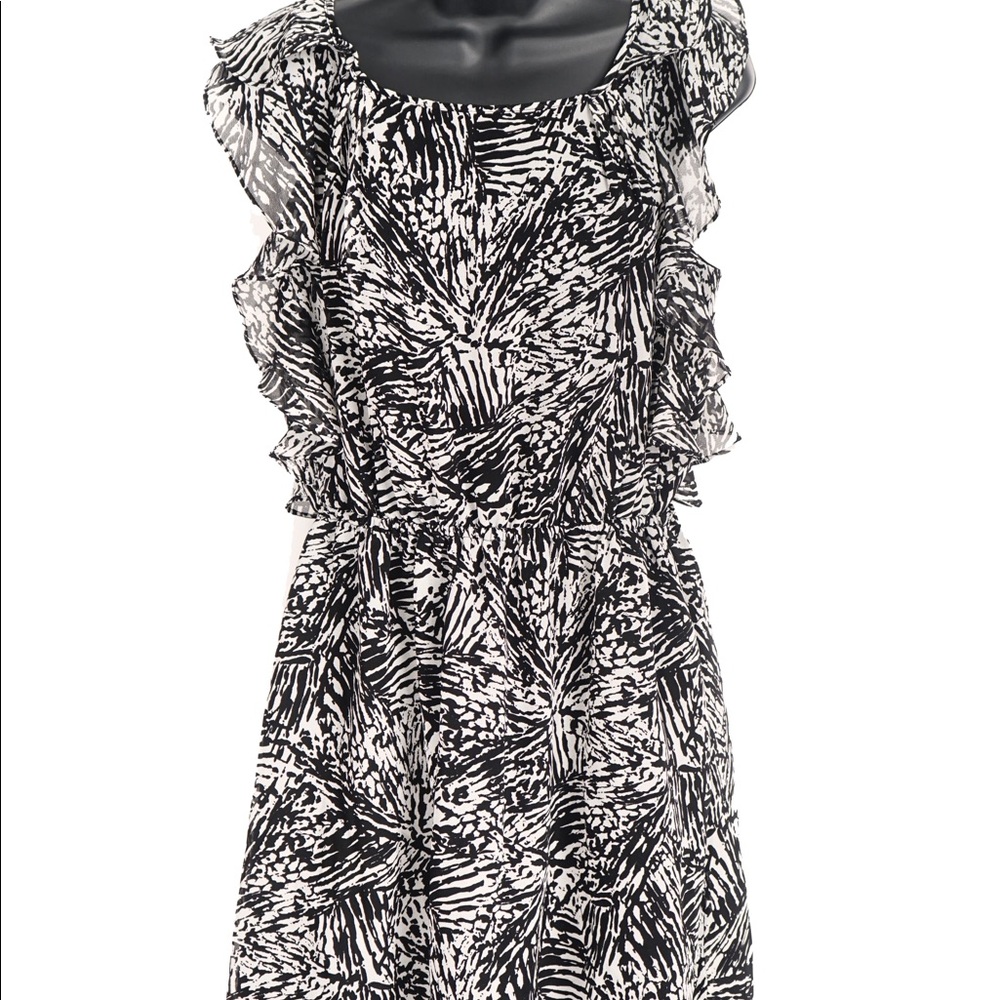 BCBG Black & White Dress